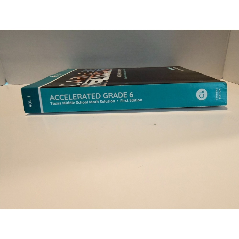 Carnegie Learning Accelerated Grade 6 Texas Math Solution Vol 1 & 2 Student Edit - Picture 6 of 6